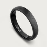 4mm Rounded Ring Set - Gunmetal